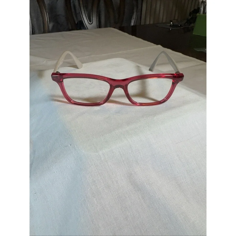 RAY-BAN JR RB1562 3747 Burgundy Crystal/Beige Eyeglasses‎ Frame 48-16-125